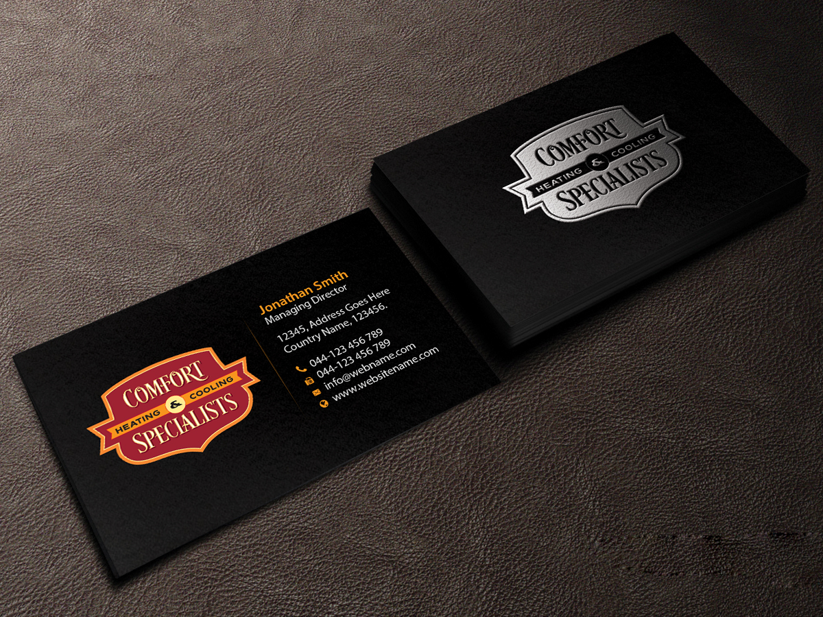 Business Card Design by Creations Box 2015 for comfort specialists llc | Design #12558236