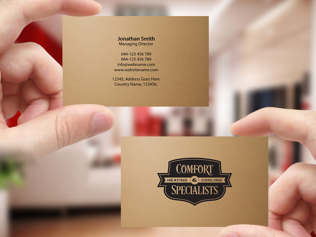 Business Card Design by Creations Box 2015 for comfort specialists llc | Design #12558237