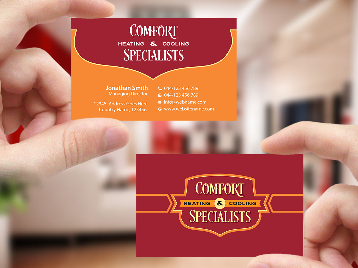 Business Card Design by Creations Box 2015 for comfort specialists llc | Design #12558239