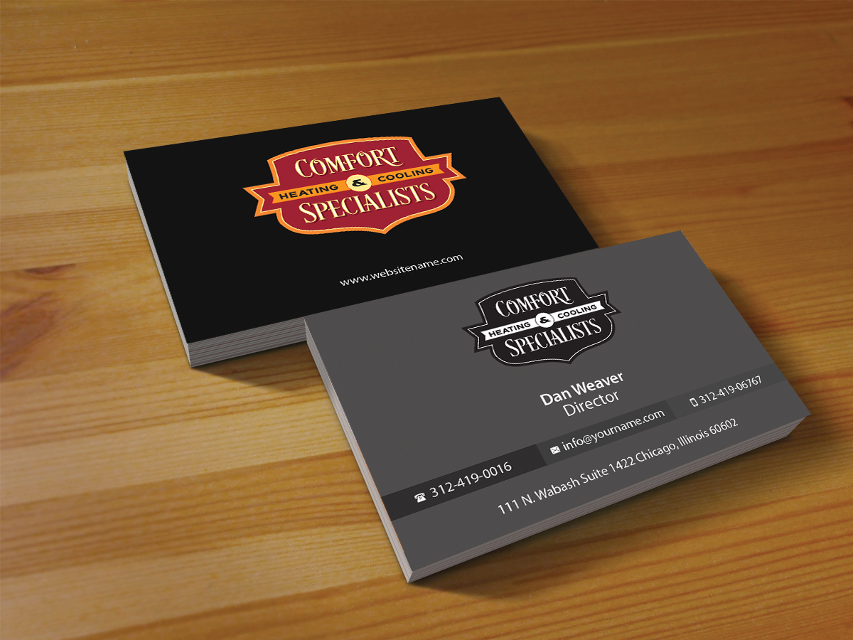 Business Card Design by Creations Box 2015 for comfort specialists llc | Design #12558249