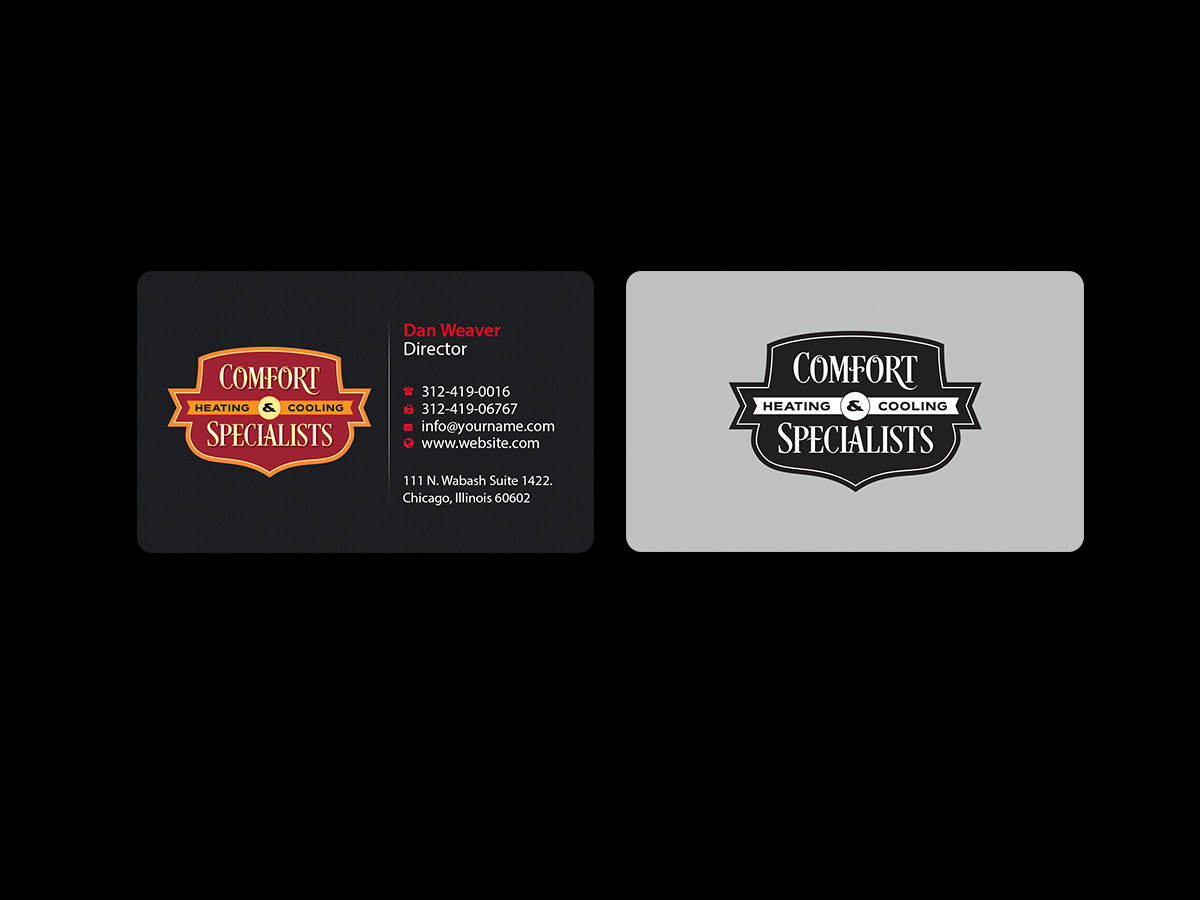 Business Card Design by Creations Box 2015 for comfort specialists llc | Design #12558251