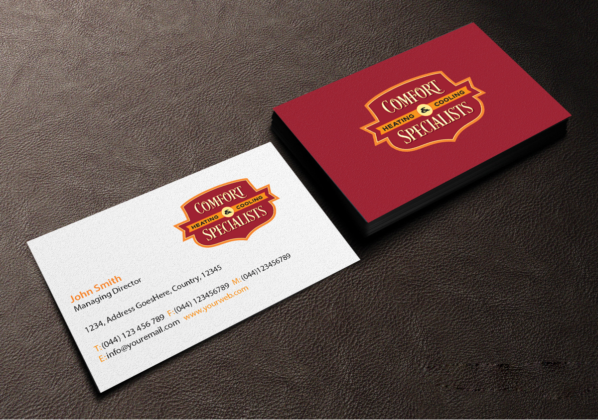 Business Card Design by Creations Box 2015 for comfort specialists llc | Design #12558286