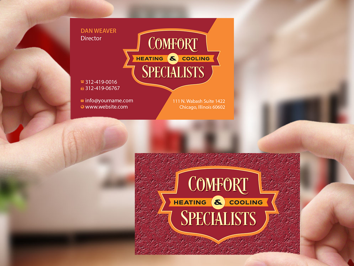 Business Card Design by Creations Box 2015 for comfort specialists llc | Design #12558299