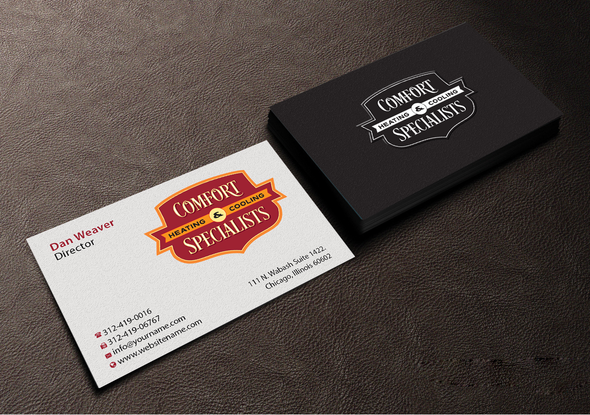 Business Card Design by Creations Box 2015 for comfort specialists llc | Design #12558301