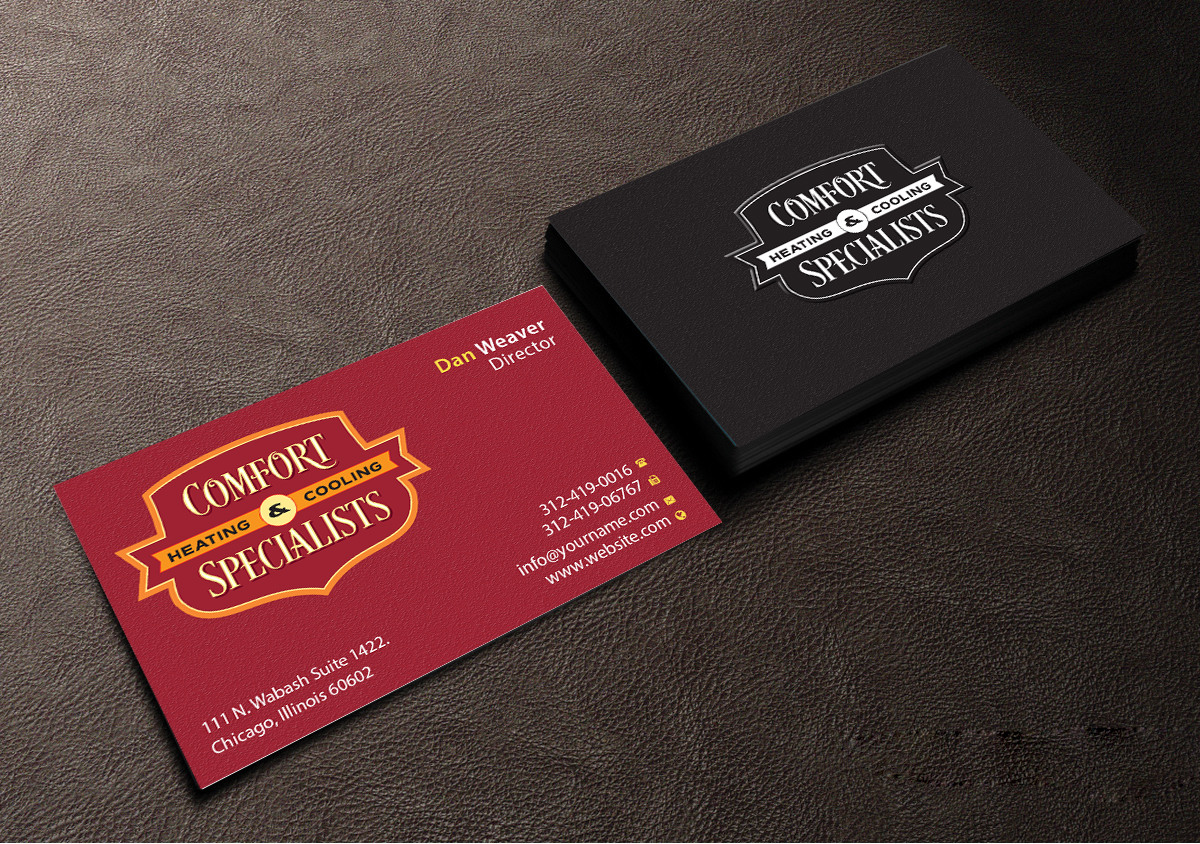 Business Card Design by Creations Box 2015 for comfort specialists llc | Design #12558302