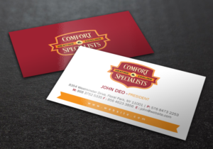 Business Card Design by Brand aid for comfort specialists llc | Design: #12554244