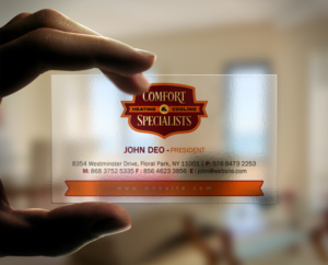 Business Card Design by Brand aid for comfort specialists llc | Design: #12554246