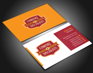 Business Card Design by Brand aid for comfort specialists llc | Design: #12554254