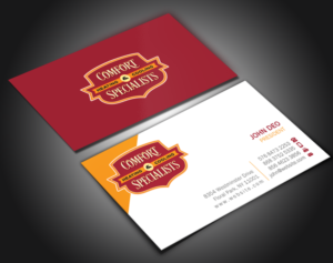 Business Card Design by Brand aid for comfort specialists llc | Design: #12554257