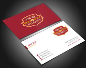 Business Card Design by Brand aid for comfort specialists llc | Design: #12554260