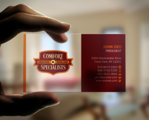 Business Card Design by Brand aid for comfort specialists llc | Design: #12554268