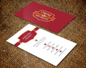 Business Card Design by Brand aid for comfort specialists llc | Design: #12568368
