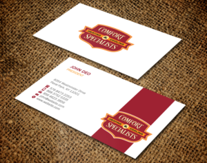 Business Card Design by Brand aid for comfort specialists llc | Design: #12568371
