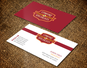 Business Card Design by Brand aid for comfort specialists llc | Design: #12568374