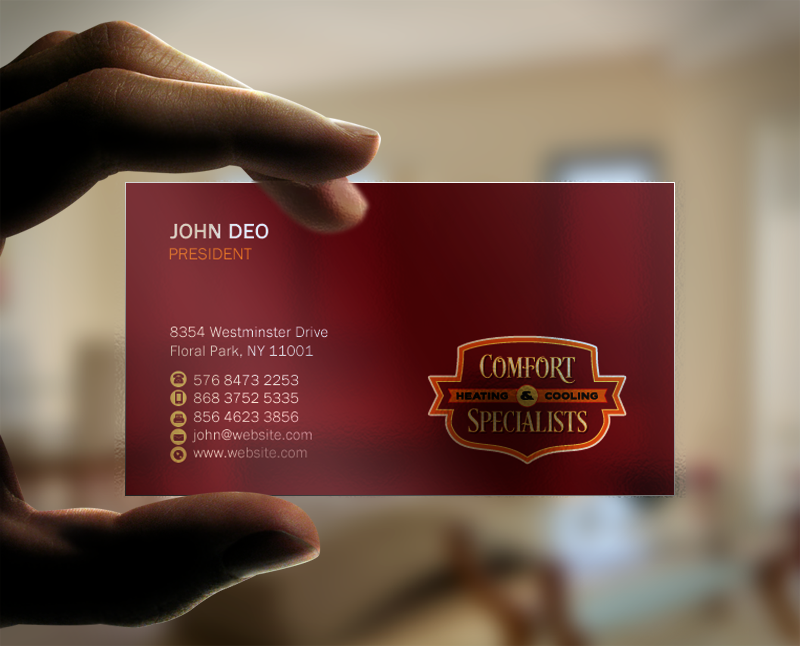 Design de Carte de Visite par Brand aid pour comfort specialists llc | Design #12568379