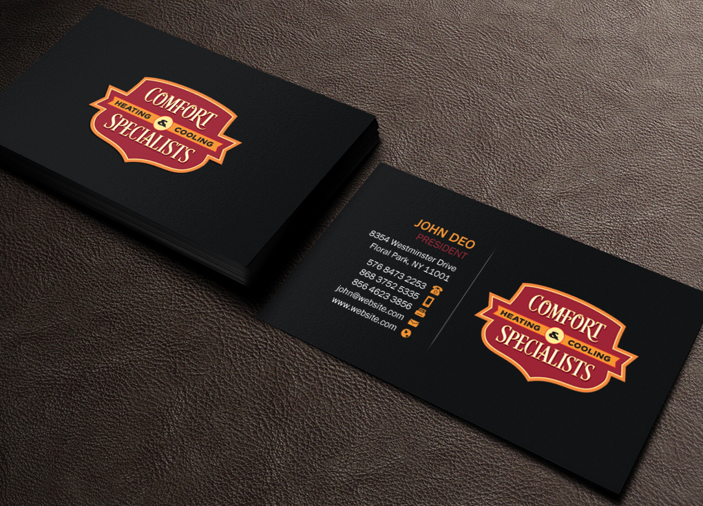 Design de Carte de Visite par Brand aid pour comfort specialists llc | Design #12693375