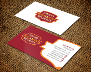 Business Card Design by Brand aid for comfort specialists llc | Design: #12693382