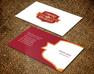 Business Card Design by Brand aid for comfort specialists llc | Design: #12693383