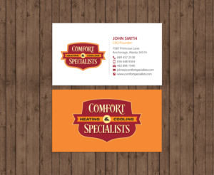Business Card Design by chandrayaan.creative for comfort specialists llc | Design: #12551551
