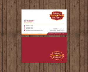 Business Card Design by chandrayaan.creative for comfort specialists llc | Design: #12551559