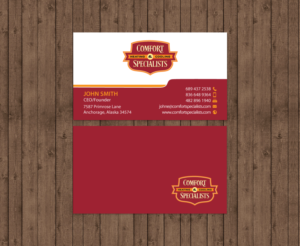 Business Card Design by chandrayaan.creative for comfort specialists llc | Design: #12551560