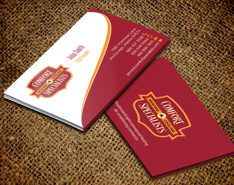Business Card Design by chandrayaan.creative for comfort specialists llc | Design #12552915