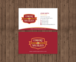 Business Card Design by chandrayaan.creative for comfort specialists llc | Design: #12552916