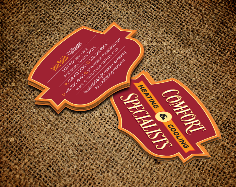 Business Card Design by chandrayaan.creative for comfort specialists llc | Design #12552919