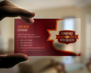 Business Card Design by chandrayaan.creative for comfort specialists llc | Design: #12552974