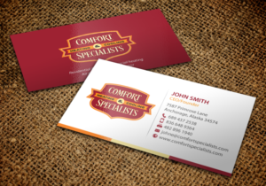 Business Card Design by chandrayaan.creative for comfort specialists llc | Design: #12553836
