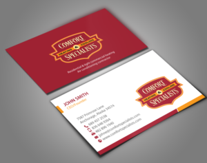 Business Card Design by chandrayaan.creative for comfort specialists llc | Design: #12555656