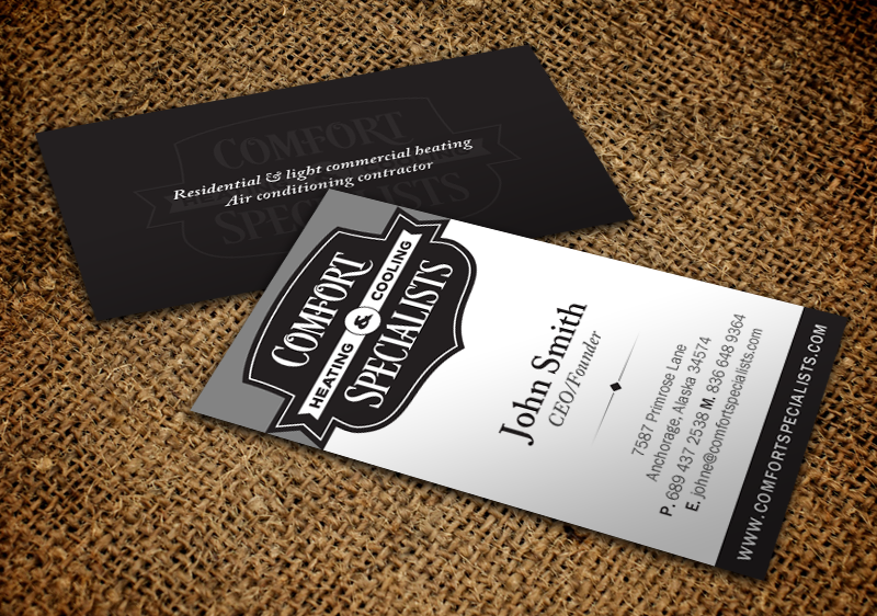Business Card Design by chandrayaan.creative for comfort specialists llc | Design #12564172