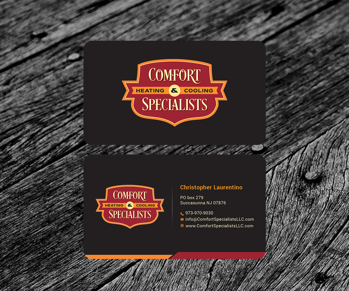 Business Card Design by SS_Designs for comfort specialists llc | Design #12596236