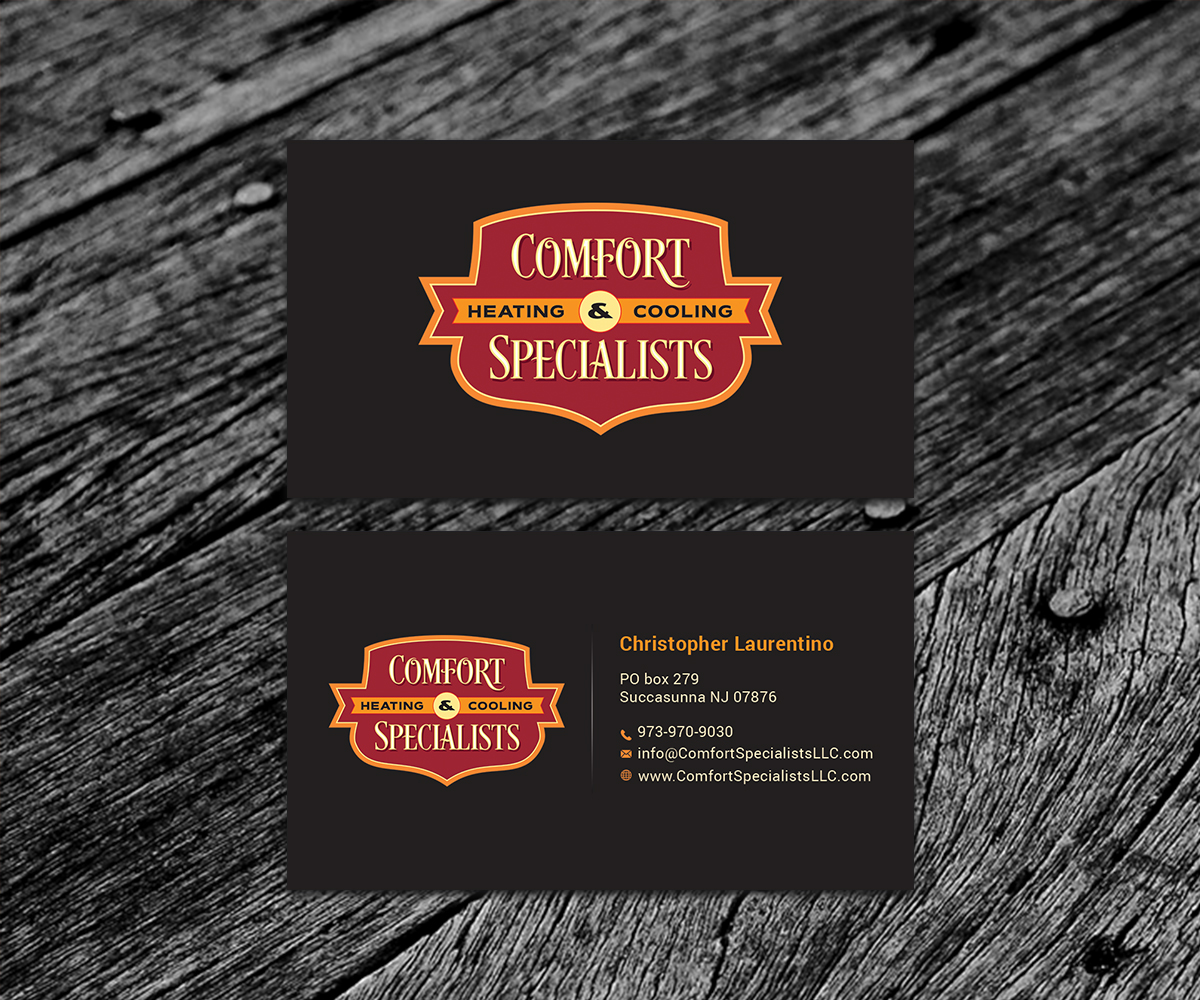 Business Card Design by SS_Designs for comfort specialists llc | Design #12596237