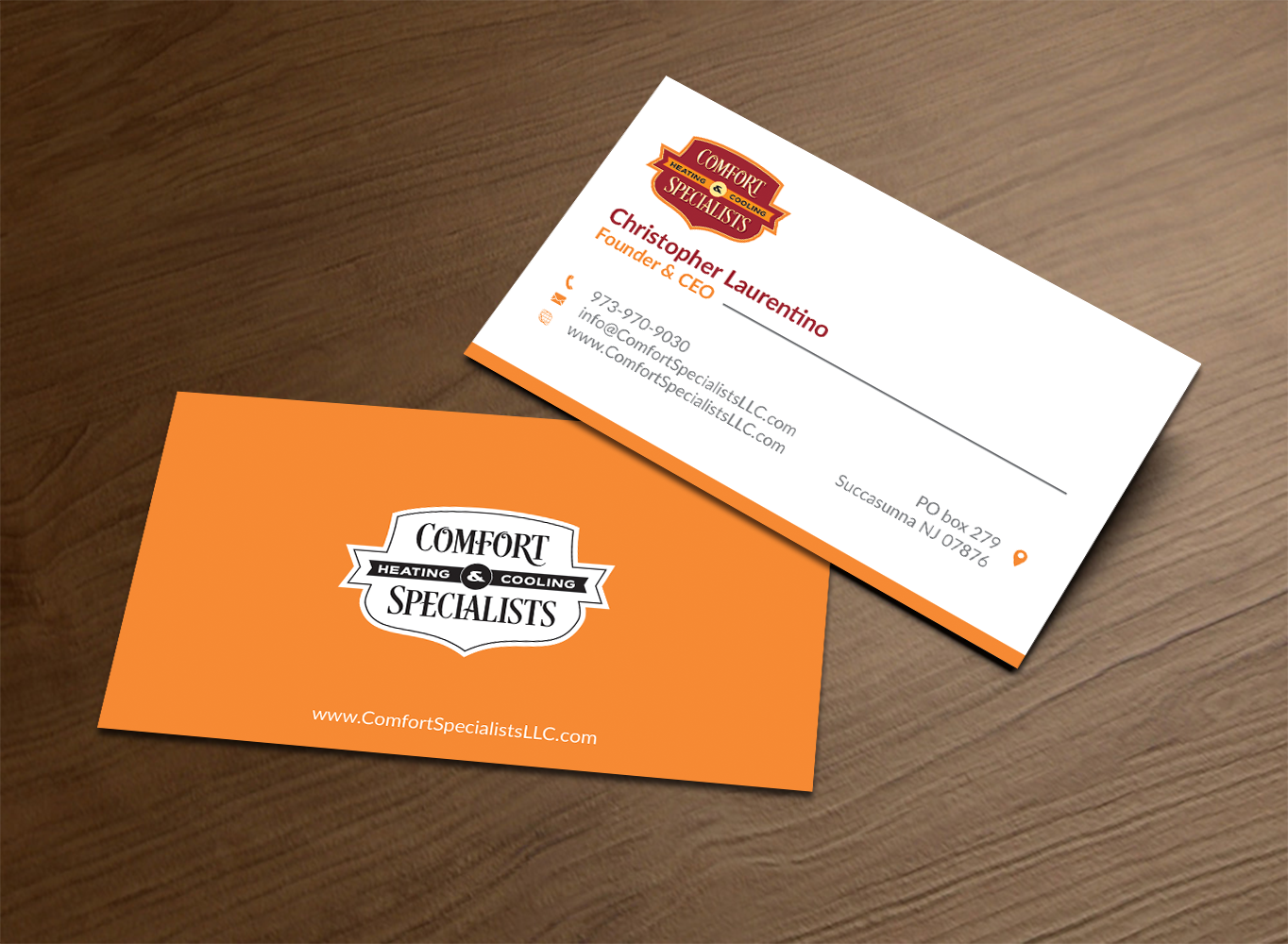Business Card Design by asmhasan13 for comfort specialists llc | Design #12628291