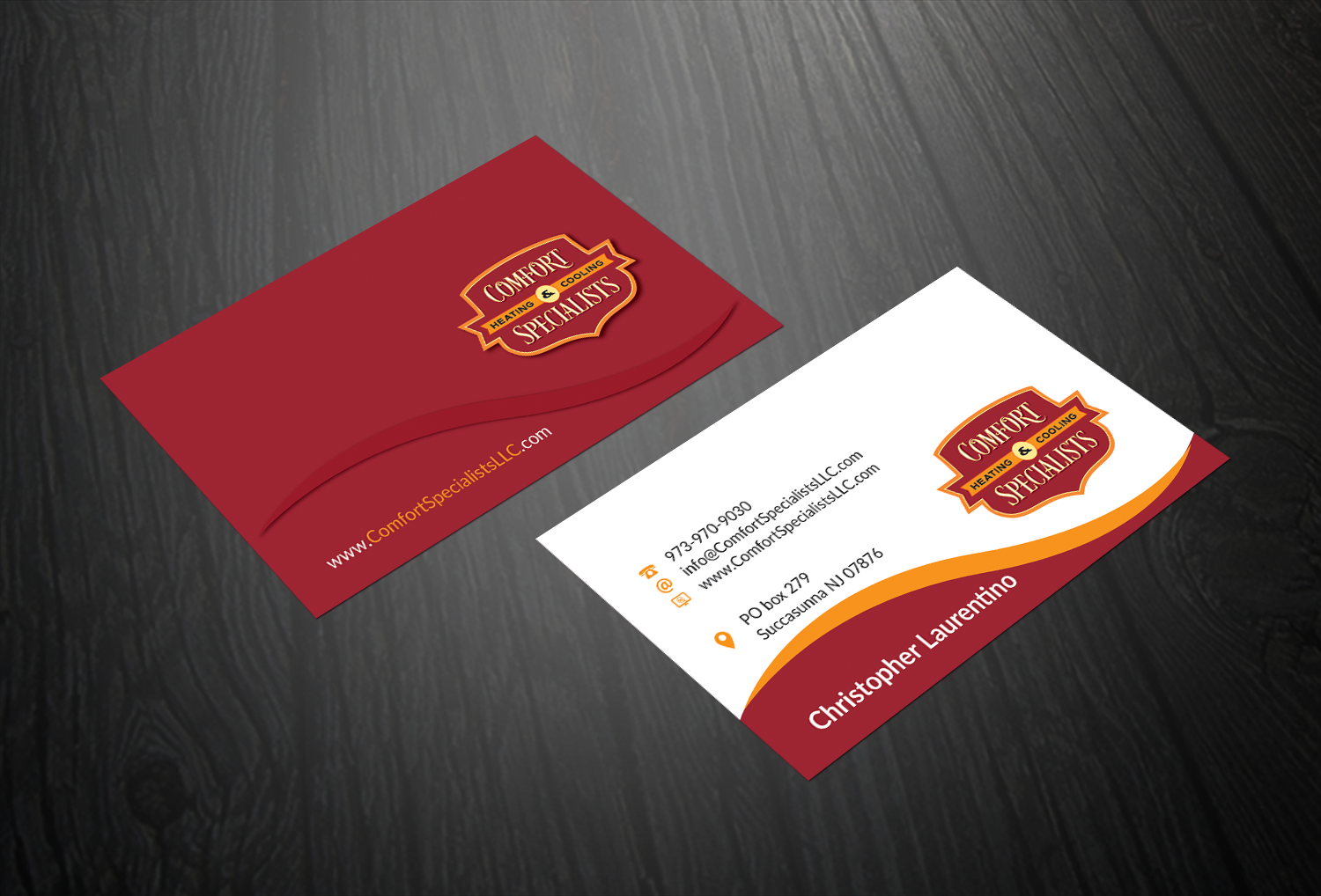 Business Card Design by asmhasan13 for comfort specialists llc | Design #12628318