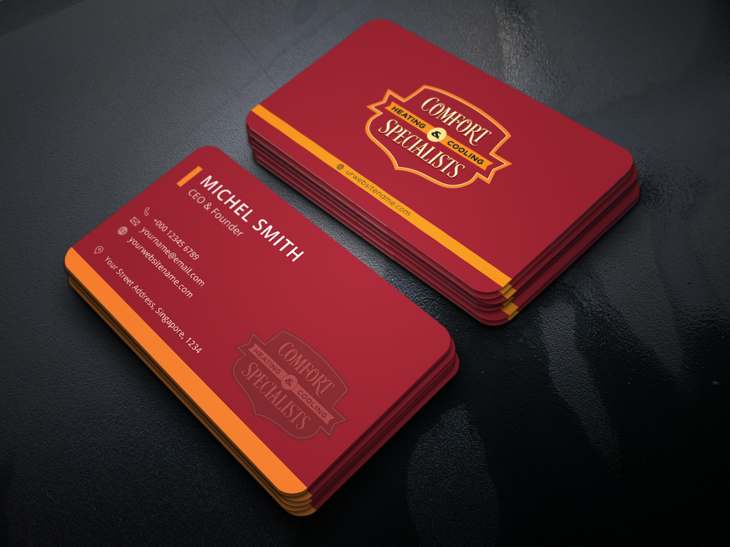 Business Card Design by Graphic Flame for comfort specialists llc | Design #12582157