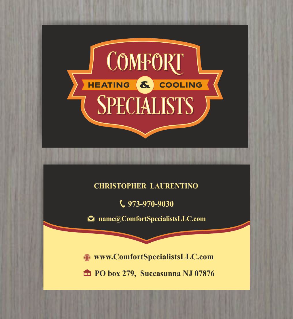 Business Card Design by MagicArtDesigner for comfort specialists llc | Design #12580829