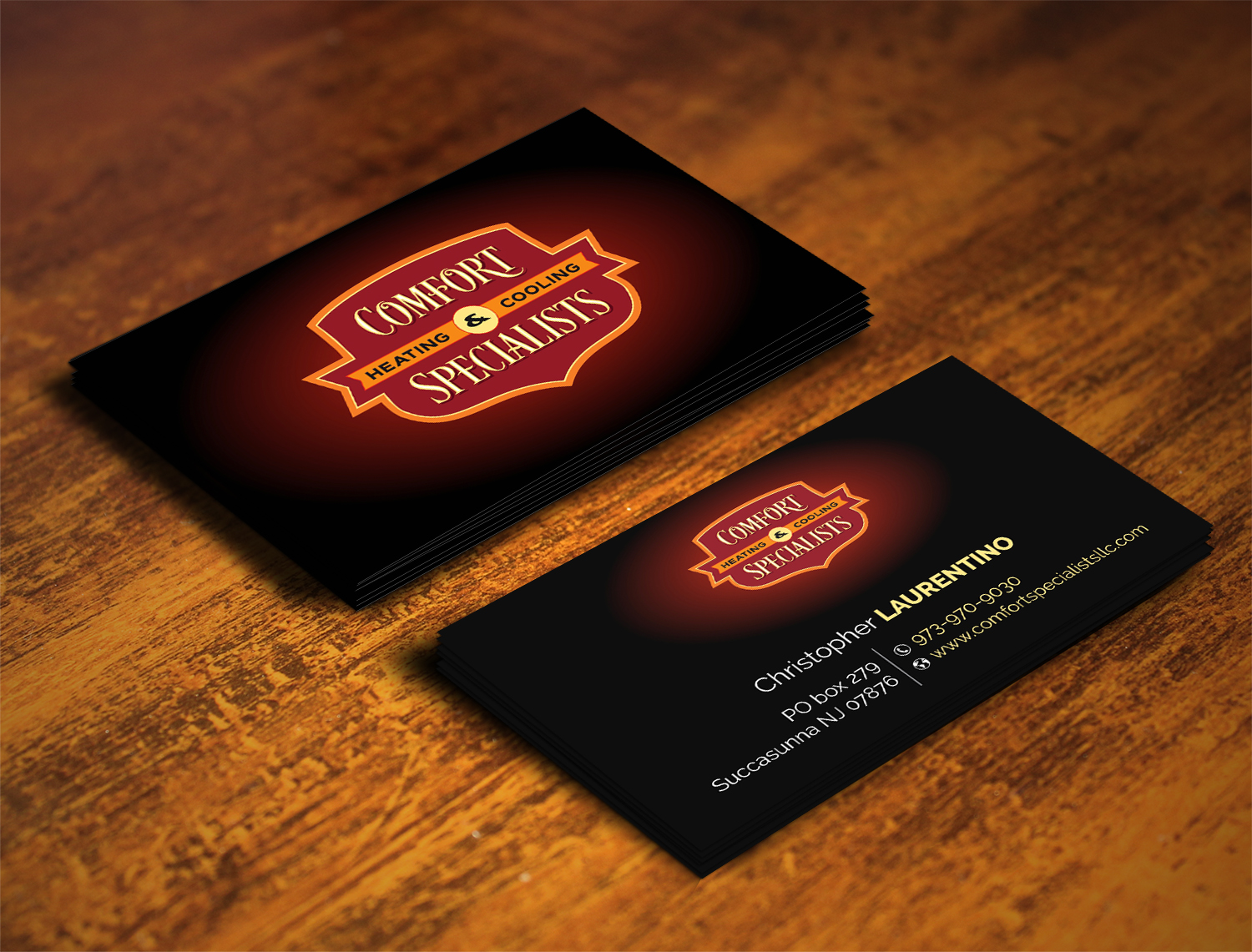Business Card Design by alhemique1 for comfort specialists llc | Design #12664666
