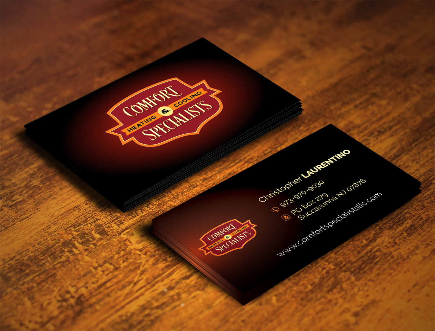 Business Card Design by alhemique1 for comfort specialists llc | Design #12664667