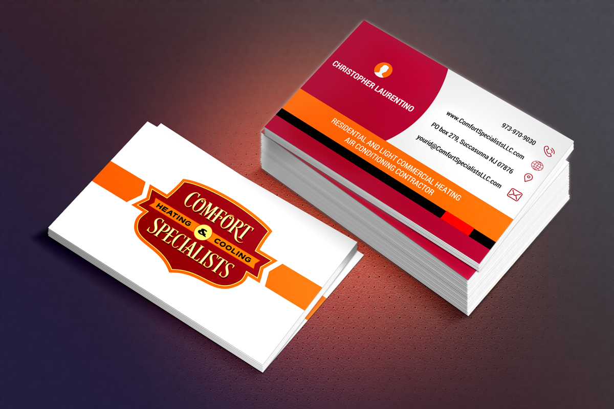Business Card Design by mintu191 for comfort specialists llc | Design #12606074