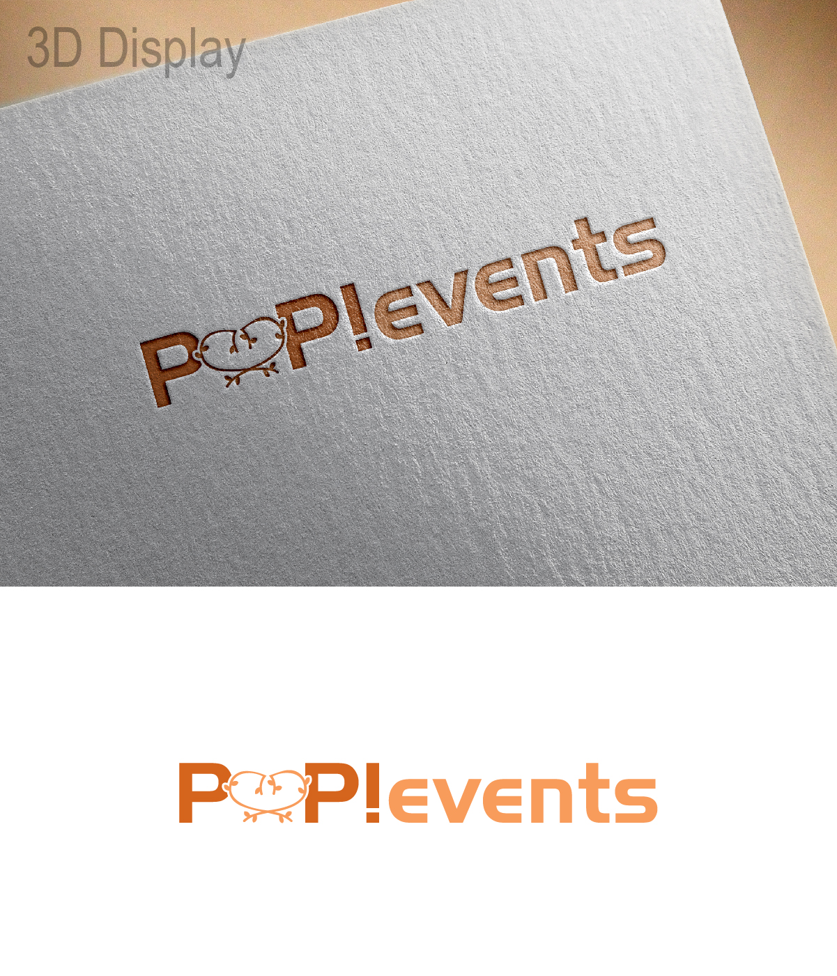 Logo Design by 3Guys for POP! events | Design #12603155