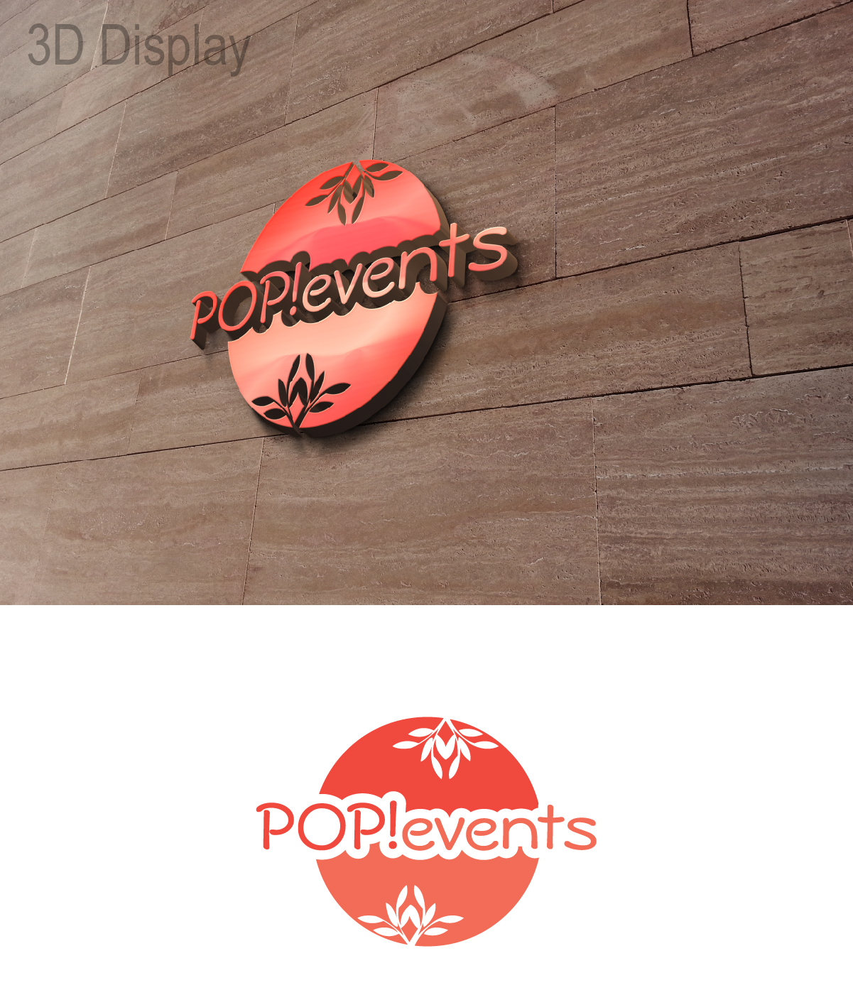 Logo Design by 3Guys for POP! events | Design #12623304