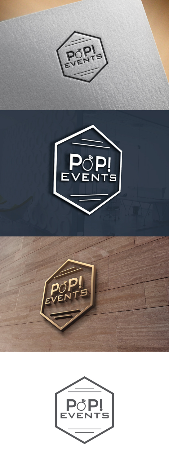 Logo Design by sonym for POP! events | Design #12573015