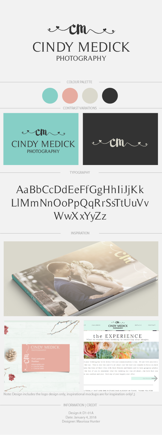 Logo-Design von Maurissahunter für Cindy Medick Photography | Design #13225736