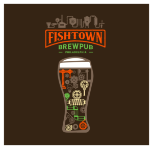 Diseño de Camiseta por Synthesis para Fishtown Brewpub  | Diseño: #12763177