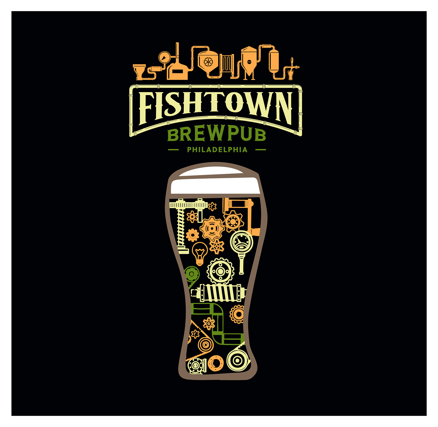 Diseño de Camiseta por Synthesis para Fishtown Brewpub  | Diseño #12821434