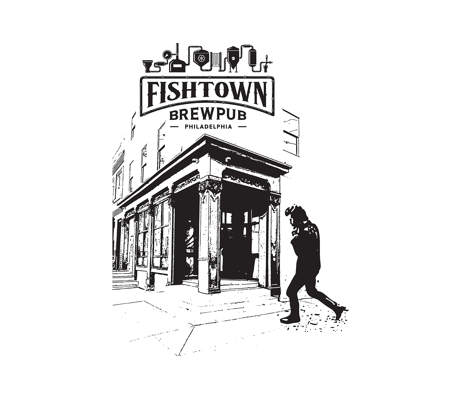 Diseño de Camiseta por RoundYellow para Fishtown Brewpub  | Diseño #12756461