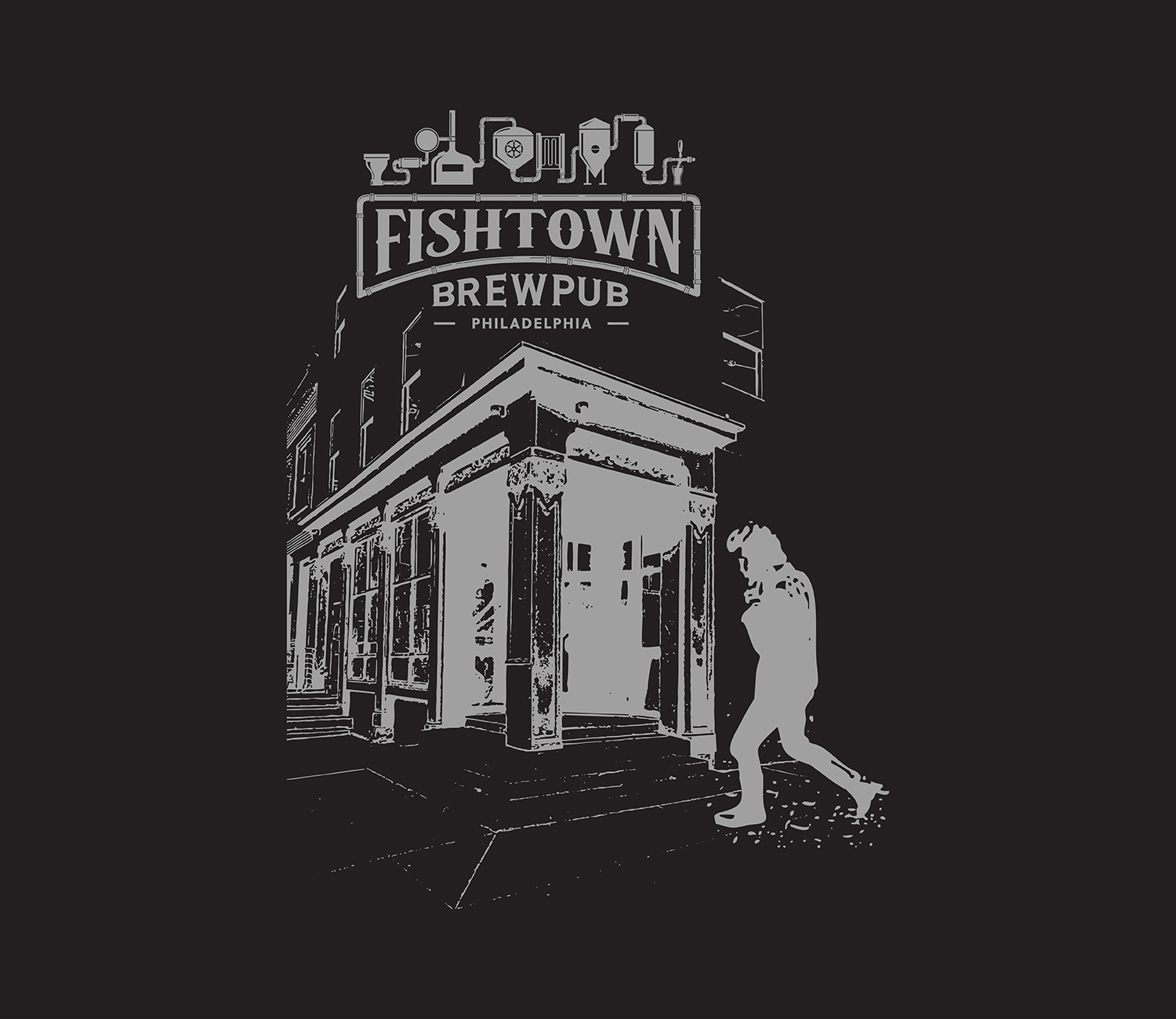 Design de T-shirt par RoundYellow pour Fishtown Brewpub  | Design #12756462
