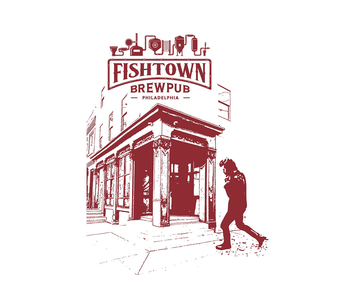 Design de T-shirt par RoundYellow pour Fishtown Brewpub  | Design #12756463